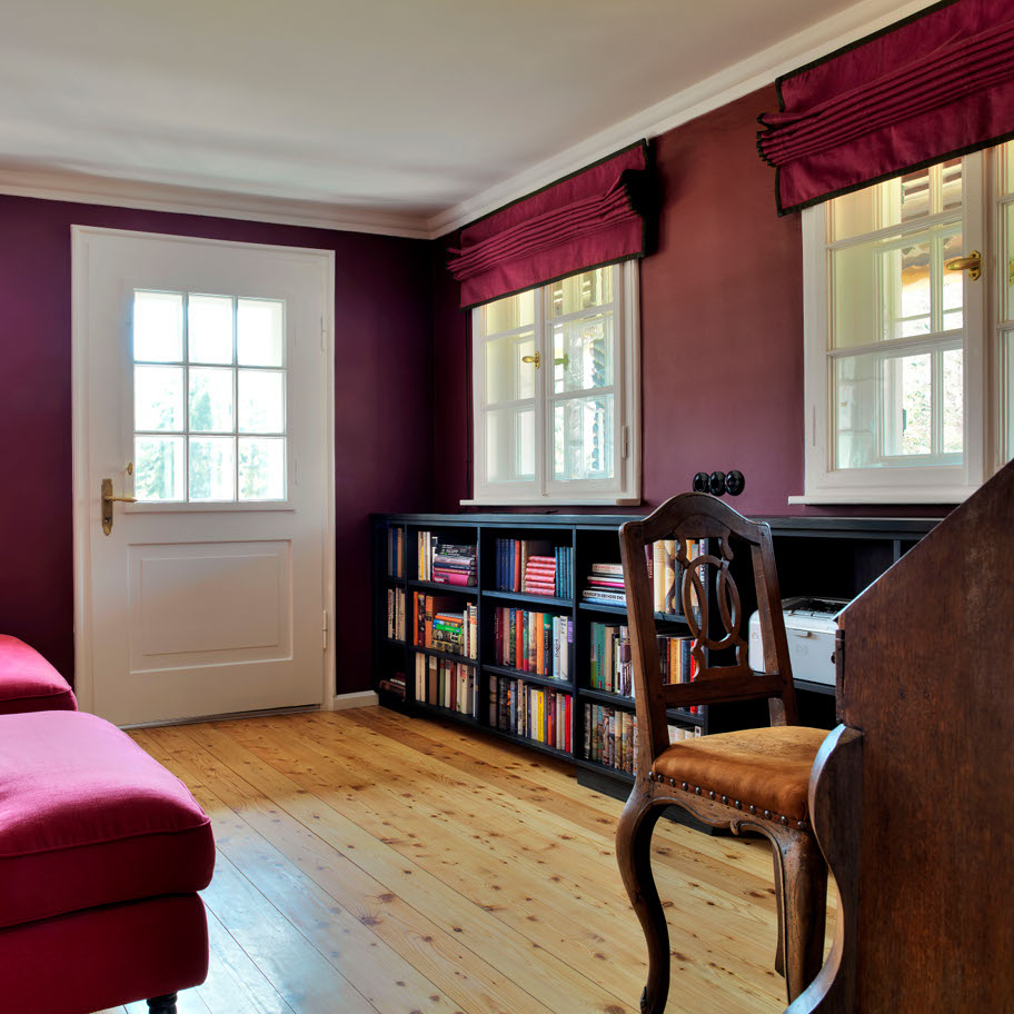 Bibliothek, Aubergine
